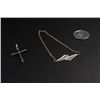 Image 2 : A Group of Silver Bracelet and "Cross" Pendant.