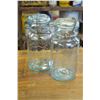 Image 1 : (2)-Vintage-Perfect-Seal-Glass-Embossed Canning-Jar
