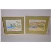 Image 2 : 4 Vintage (local) Artwork pieces in frames