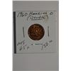 1960 - "Double Hanging 0" Canadian 1-Cent