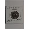 Image 1 : 1938 Can 5-Cent
