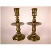 Image 1 : A NEAR PAIR OF HEENSKIRK BRASS CANDLESTICKS