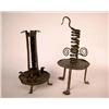 Image 1 : A SET OF TWO WROUGHT IRON CANDLESTICKS
