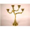 Image 1 : AN ART NOUVEAU CAST BRASS CANDLESTICK