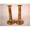 Image 1 : A PAIR OF SHEFFIELD COPPER CANDLESTICKS, ENGLISH