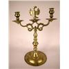 Image 1 : A BRASS TWO ARM CANDELABRUM WITH A FIGURAL EAGLE