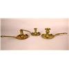 Image 1 : A GROUP OF THREE BRASS CHAMBERSTICKS