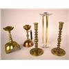 Image 1 : A GROUP OF FIVE CANDLESTICKS
