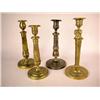 Image 1 : A GROUP OF FOUR BRASS EMPIRE CANDLESTICKS, FRENCH