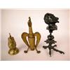 Image 1 : A GROUP OF THREE FIGURAL OIL LAMPS, FRENCH