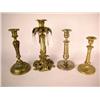 Image 1 : A GROUP OF FOUR BRASS CANDLESTICKS, FRENCH
