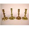 Image 1 : A GROUP OF FOUR CANDLESTICKS, ENGLISH