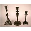 Image 1 : A GROUP OF THREE IRON CANDLESTICKS, FRENCH