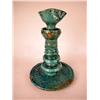 Image 1 : A TIN-GLAZED EARTHENWARE OIL LAMP, ITALIAN