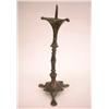 Image 1 : A BRONZE GOTHIC CANDLESTICK, CONTINENTAL