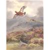 Image 1 : A WATERCOLOR TITLED "THE FIRST DRIVE OFF THE HILL"