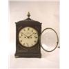 Image 1 : A GEORGE III BRASS MOUNTED MAHOGANY MANTLE CLOCK