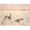 Image 1 : A SIGNED PRINT, "THE HUNTERS" BY DAVID T TURNBAUGH