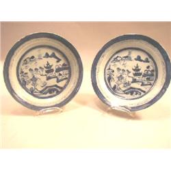 TEN CHINESE EXPORT PORCELAIN SHALLOW BOWLS