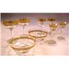 Image 1 : A GROUP OF PARCEL-GILT COLORLESS GLASS STEMWARE