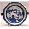 Image 1 : A CHINESE EXPORT PORCELAIN OCTAGONAL WARMING VEGETABLE DISH