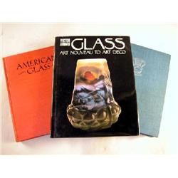A GROUP OF THREE BOOKS ABOUT GLASS