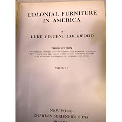 A BOOK TITLED "COLONIAL FURNITURE IN AMERICAN IN TWO VOLUMES"