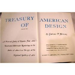 A GROUP OF TWO VOLUMES OF THE "TREASURY OF AMERICAN DESIGN"