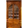 Image 1 : A CHIPPENDALE FIGURED WALNUT CORNER CUPBOARD
