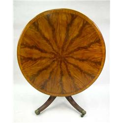 VICTORIAN FRAME MAHOGANY VENEERED CIRCULAR CENTER TABLE