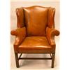 Image 1 : A GEORGE III STYLE MAHOGANY EASY CHAIR