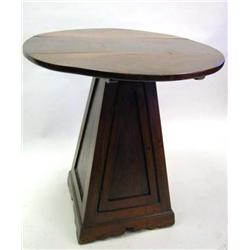A LATE VICTORIAN WALNUT TILT-TOP TABLE