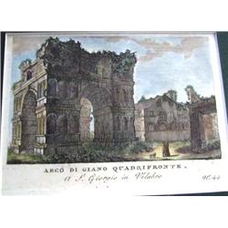 A SET OF TEN FRAMED ARCHITECTURAL PRINTS