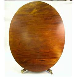 A REGENCY FIGURED MAHOGANY OVAL BREAKFAST TABLE