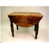 Image 1 : A LATE VICTORIAN WALNUT DROP LEAF DINING TABLE