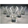 Image 1 : A SET OF SIX CRYSTAL "HOUR GLASS" SHAPED CORDIALS BY STUEBEN