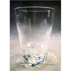 A CIRCULAR CRYSTAL CASE BY STUEBEN