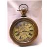Image 1 : AN IRON AND PAINTED PINE POCKET WATCH FORM TRADE SIGN