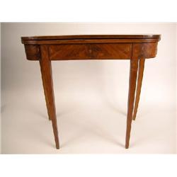 A FEDERAL INLAID MAHOGANY GAMES TABLE