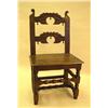 Image 1 : A JACOBEAN CARVED OAK LANCASHIRE-TYPE CHAIR