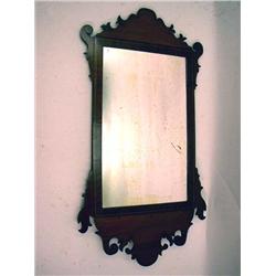 A FEDERAL INLAID MAHOGANY MIRROR