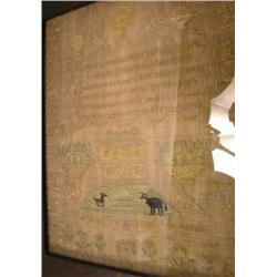 A PICTORAL NEEDLEWORK SAMPLER