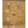 Image 1 : A POLYCROME PICTORIAL NEEDLEWORK SAMPLER