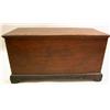 Image 1 : A BLACK AND RED PAINTED BLANKET CHEST