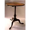 Image 1 : A CHIPPENDALE WALNUT TILT-TOP CANDLESTAND