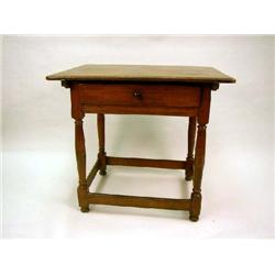 A RARE WILLIAM AND MARY GUMWOOD TAVERN TABLE
