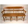 Image 1 : A DUCKLOW BRS. PLANK SEAT SETTEE.