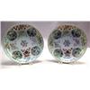 Image 1 : A PAIR OF ENAMEL PAINT DECORATED CHINESE PLATES