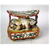 Image 1 : AN ORIENTAL HEAD REST WITH FIGURE SLEEPING