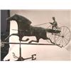 Image 1 : A SULKY AND HORSE WEATHER VANE